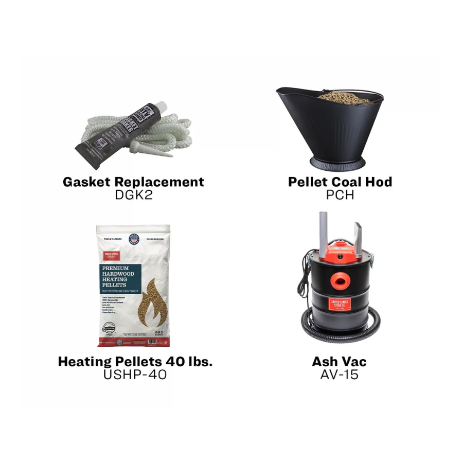 Ashley AP5622 Pellet Stove 170 lb. Hopper (3,000 Sq. Ft.)