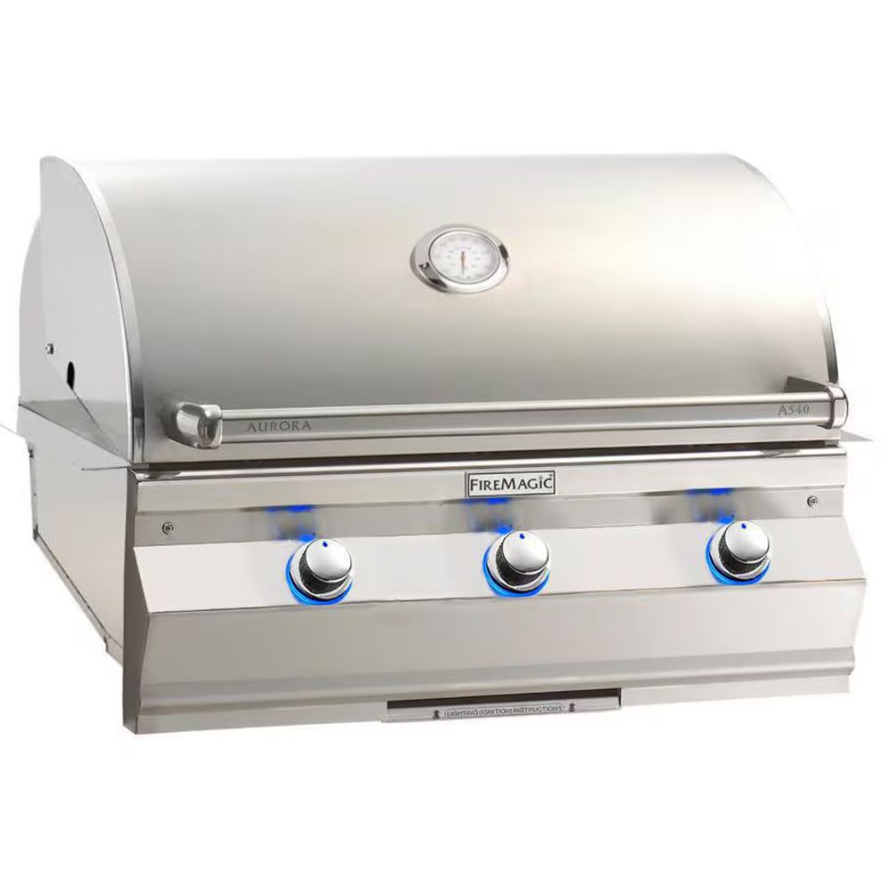 Fire Magic Aurora A540I 30-Inch Built-In Propane Gas Grill With Analog Thermometer - A540I-7EAP
