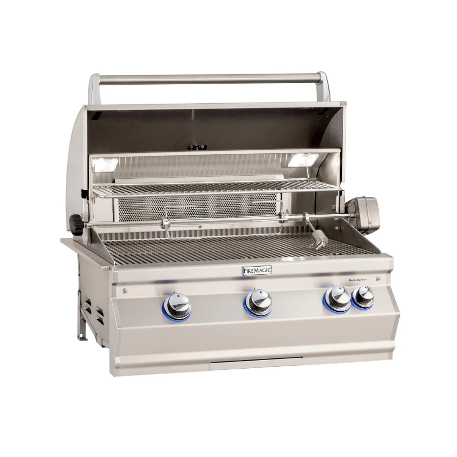 Fire Magic Aurora A790I 36-Inch Built-In Natural Gas Grill With Rotisserie And Analog Thermometer - A790I-8EAN