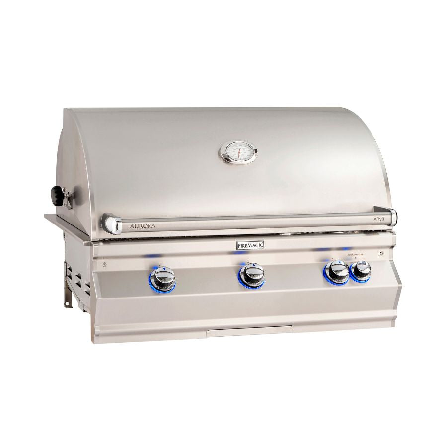 Fire Magic Aurora A790I 36-Inch Built-In Natural Gas Grill With Rotisserie And Analog Thermometer - A790I-8EAN