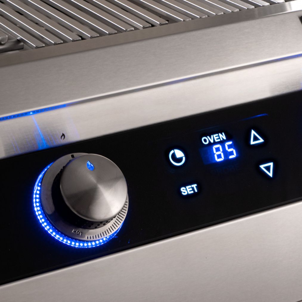Fire Magic Echelon Diamond E660i 30-Inch Built-In Natural Gas Grill With Rotisserie, Magic Window And Digital Thermometer - E660I-9E1N-W
