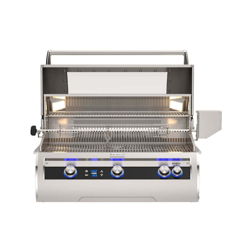 Fire Magic Echelon Diamond E790i 36-Inch Built-In Natural Gas Grill With Rotisserie, Magic Window & Digital Thermometer - E790I-9E1N-W