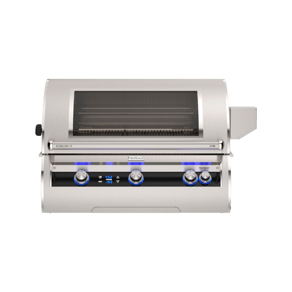 Fire Magic Echelon Diamond E790i 36-Inch Built-In Natural Gas Grill With Rotisserie, Magic Window & Digital Thermometer - E790I-9E1N-W