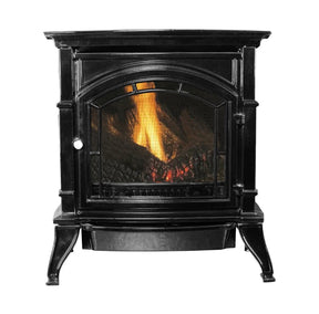 Ashley 1,500 Sq Ft Vent Free Cast Iron Liquid Propane Gas Stove – Black AGC500VFLP