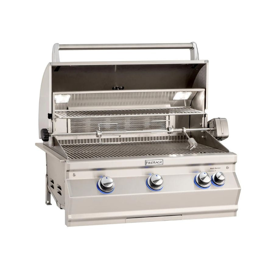 Fire Magic Aurora A540I 30-Inch Built-In Natural Gas Grill With Rotisserie And Analog Thermometer - A540I-8EAN