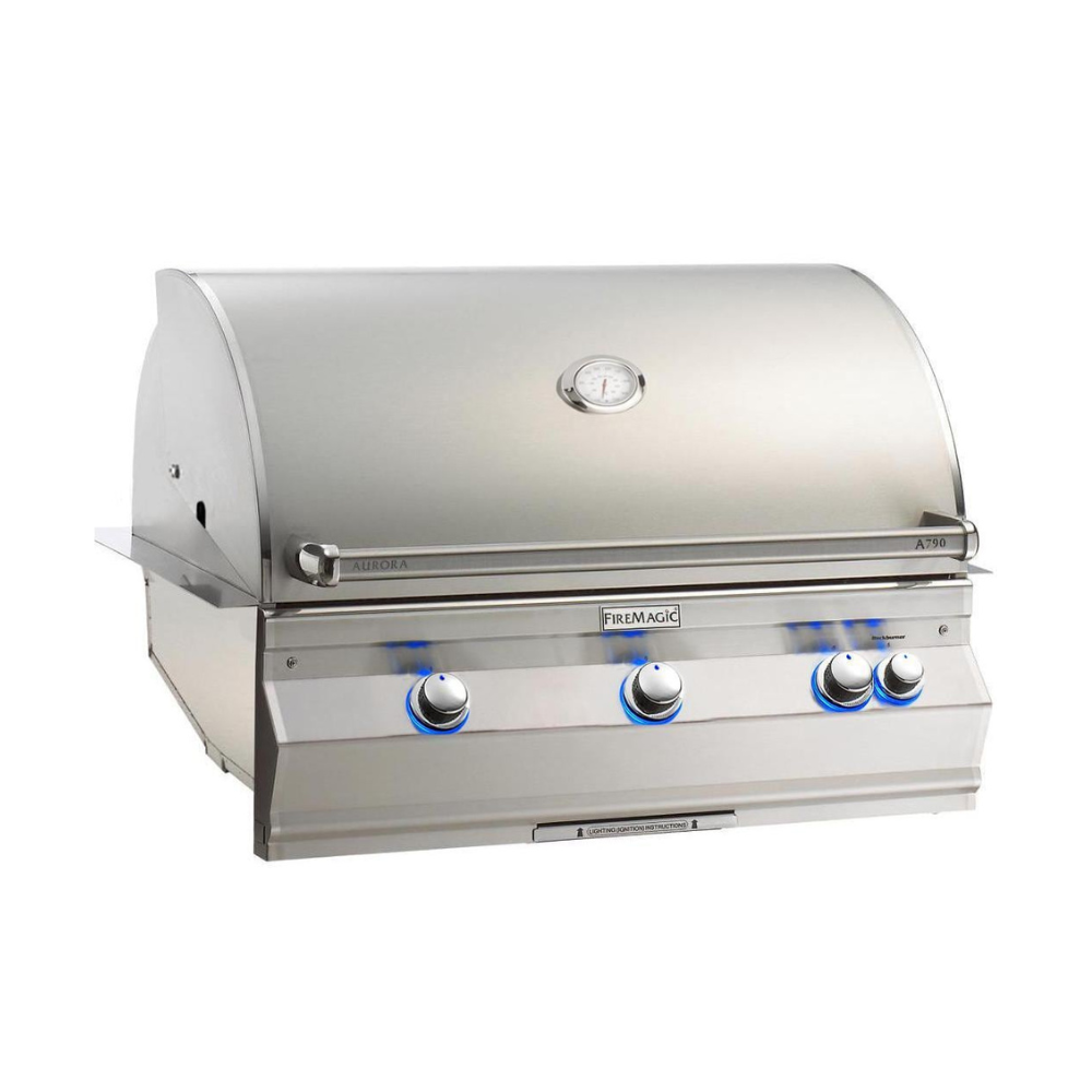 Fire Magic Aurora A790I 36-Inch Built-In Natural Gas Grill With Analog Thermometer - A790I-7EAN