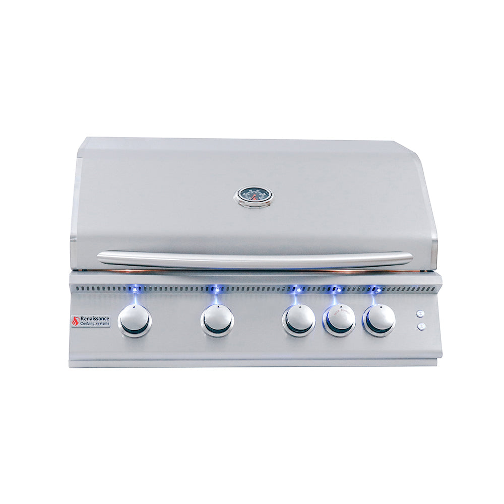 RCS 32" Premier Built-In Grill w/ LED Lights - RJC32AL