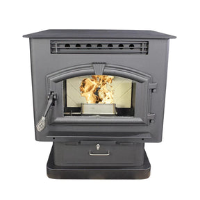 US Stove 6041 Multi-Fuel Stove – Heats up to 2,000 Sq. Ft. with 60 lb Hopper