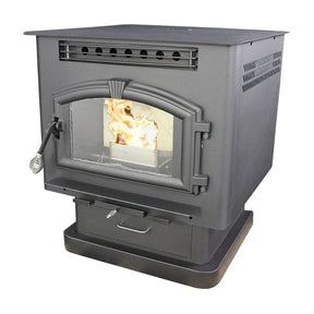 US Stove 6041 Multi-Fuel Stove – Heats up to 2,000 Sq. Ft. with 60 lb Hopper